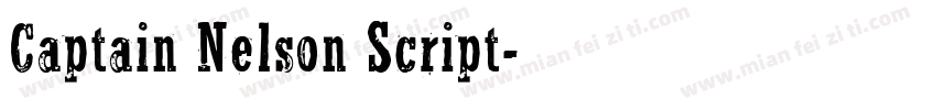 Captain Nelson Script字体转换